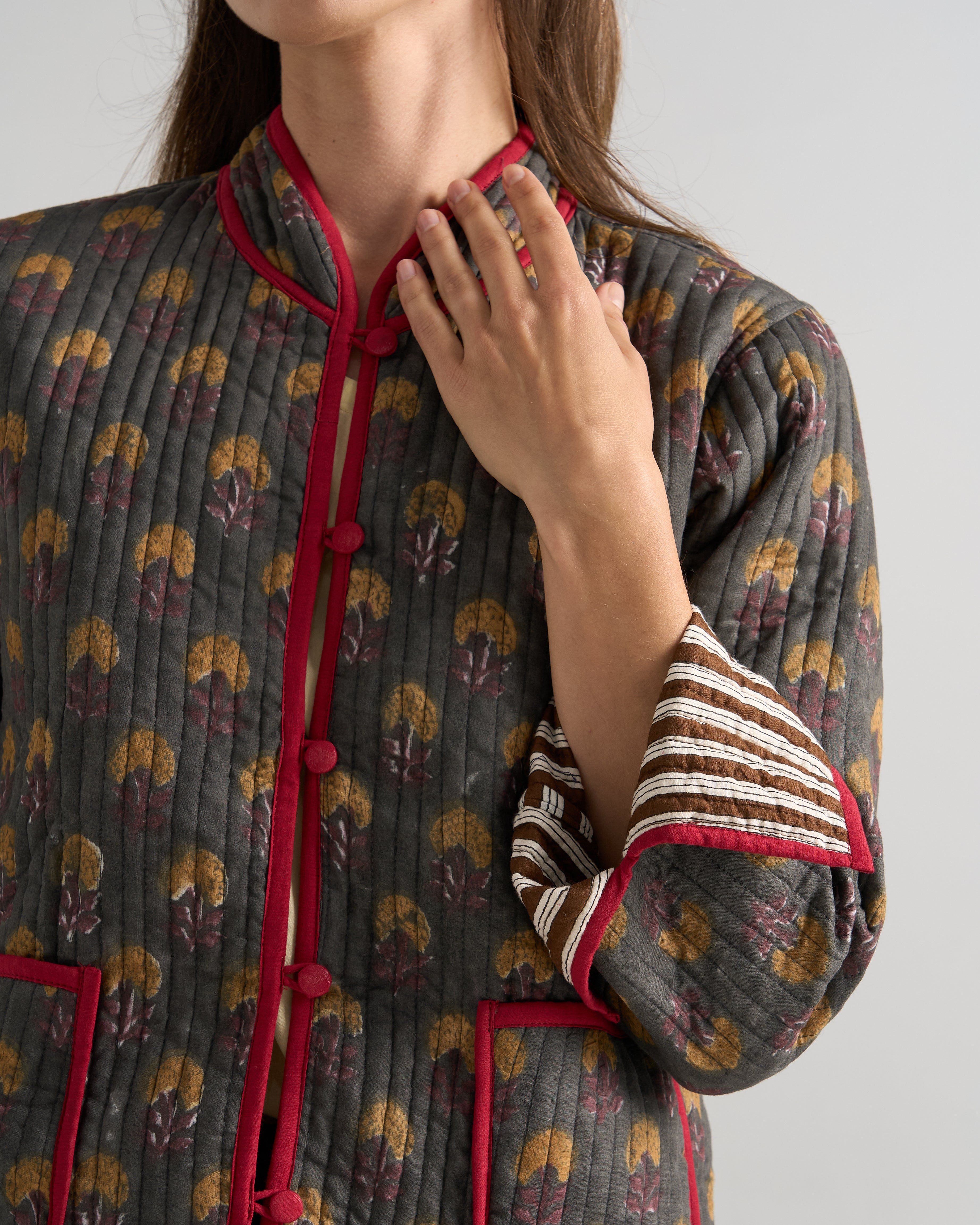 Victoria Block Print Jacket