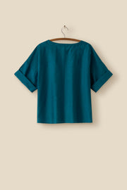 Lana top Peacock blue