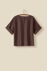 Lana top Peacock Putty