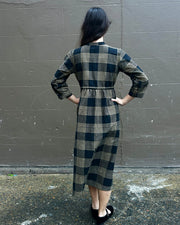 Ivy dress Black and Oat