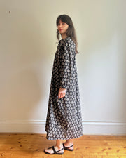 Delphine dress Grey flower