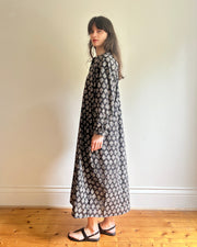 Delphine dress Grey flower