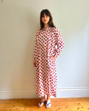 Delphine dress Red flower