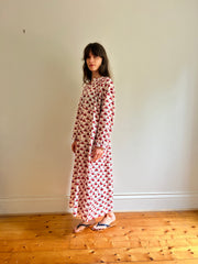 Delphine dress Red flower