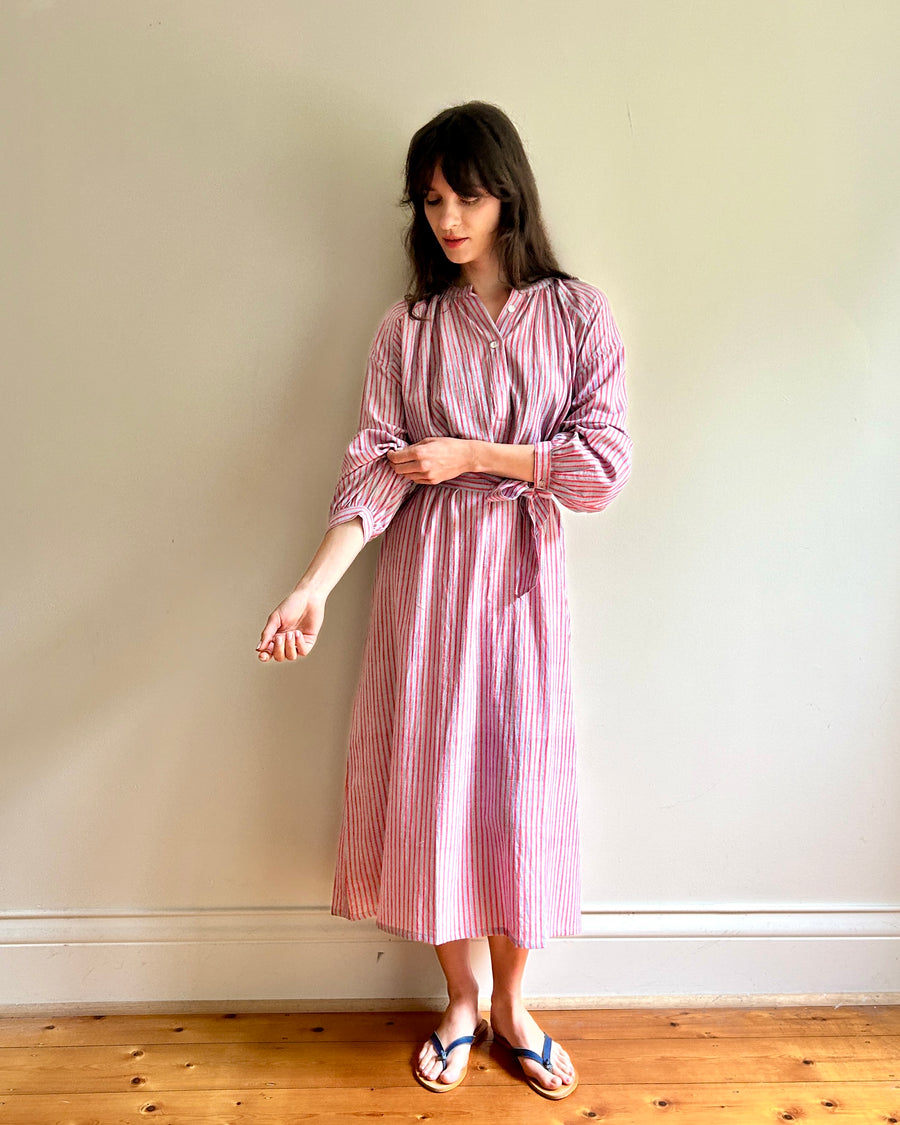 Lena dress Pink stripe