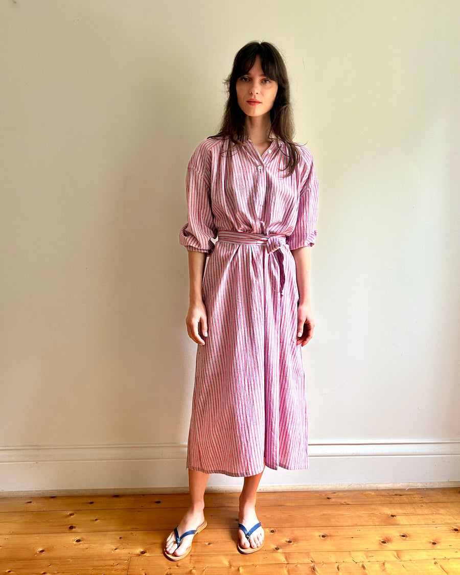 Lena dress Pink stripe