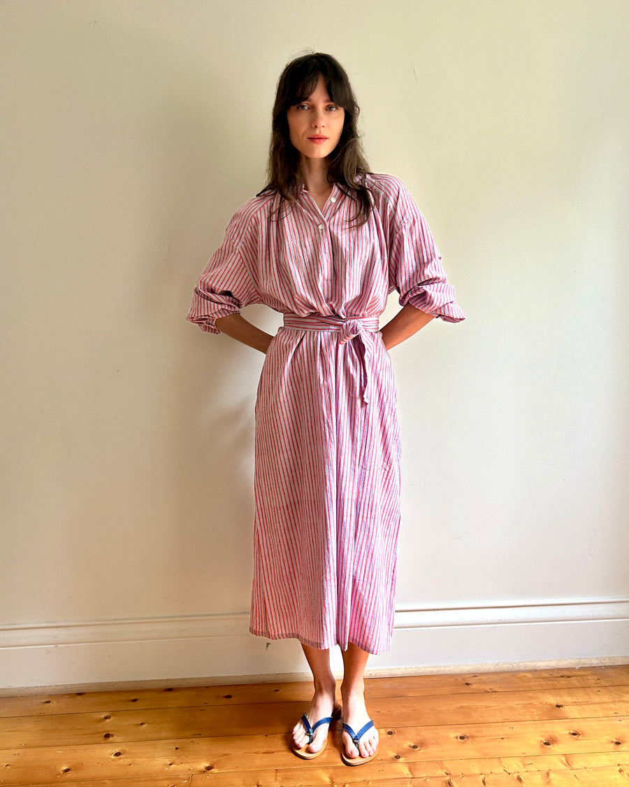 Lena dress Pink stripe