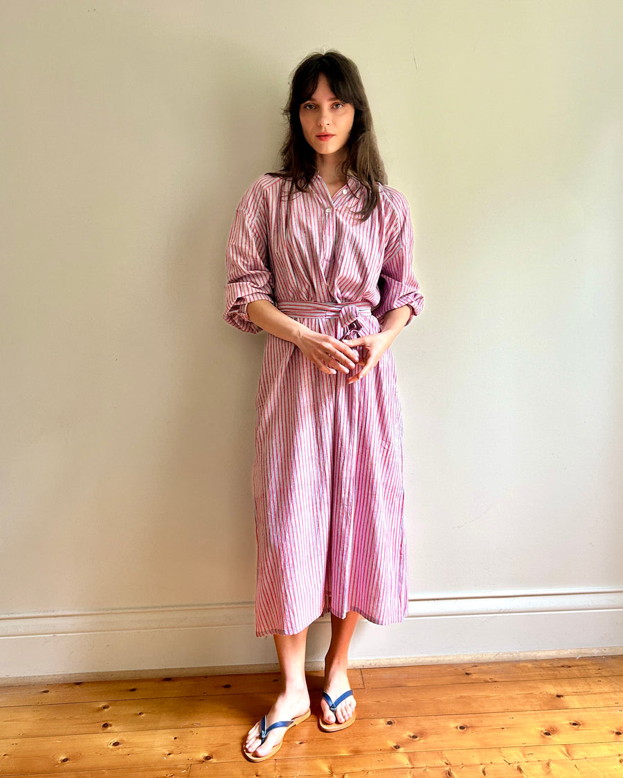 Lena dress Pink stripe