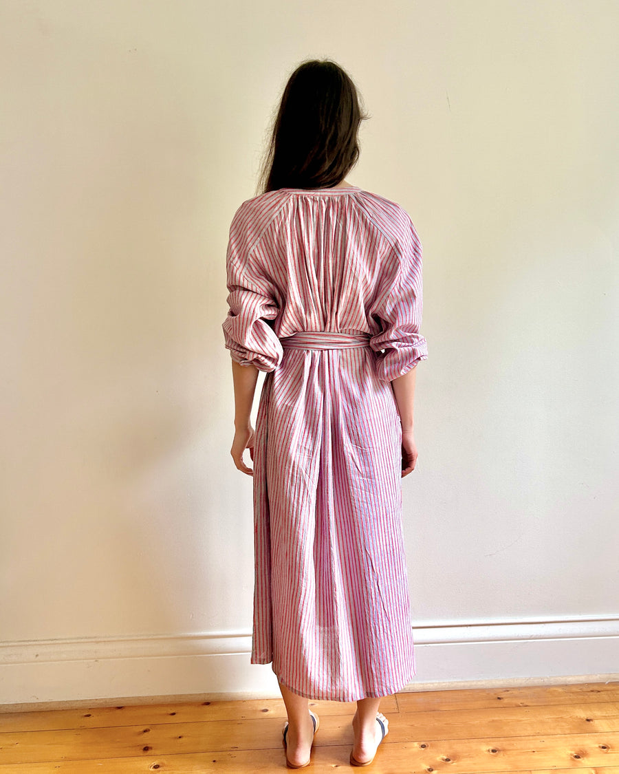 Lena dress Pink stripe