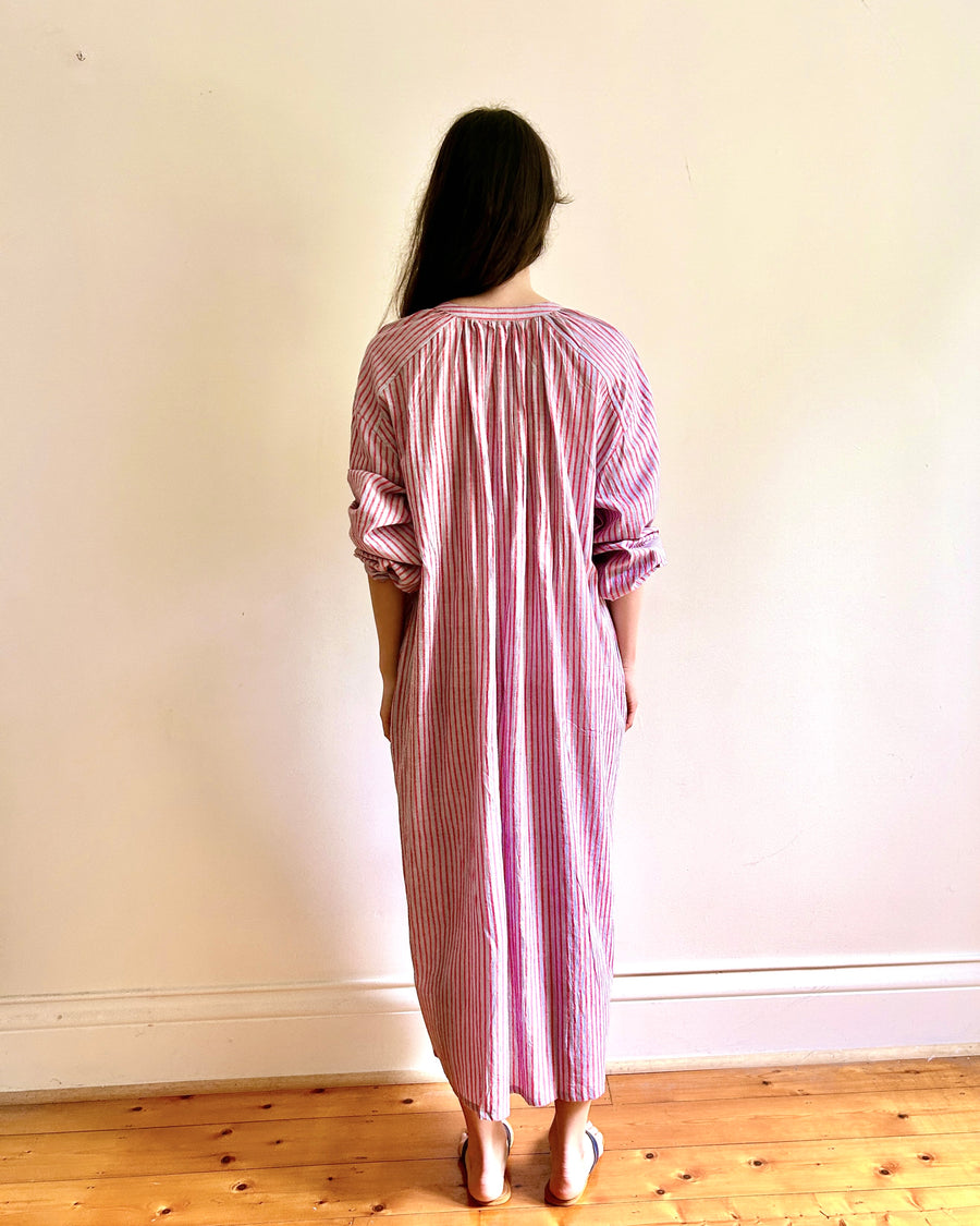 Lena dress Pink stripe