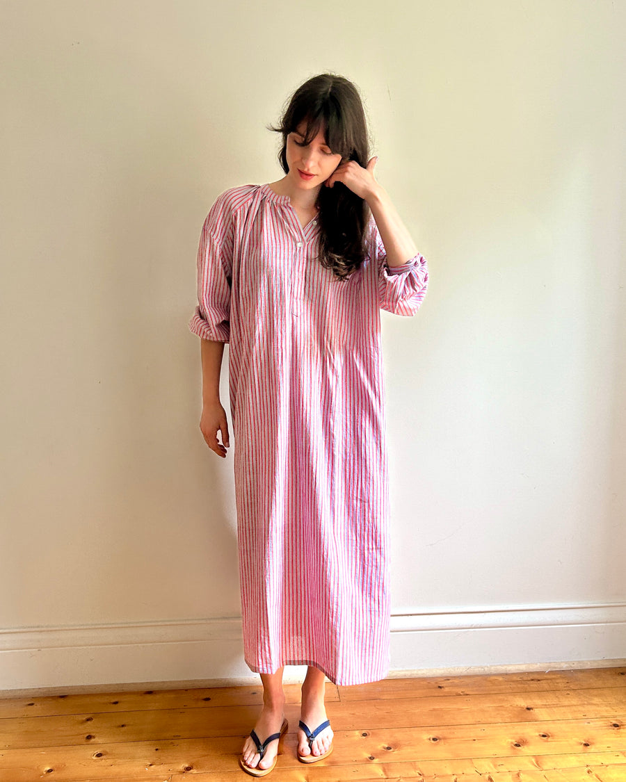 Lena dress Pink stripe