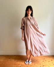 Lena dress clay stripe