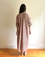 Lena dress clay stripe