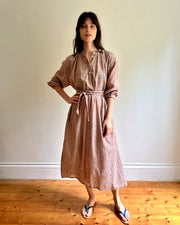 Lena dress clay stripe