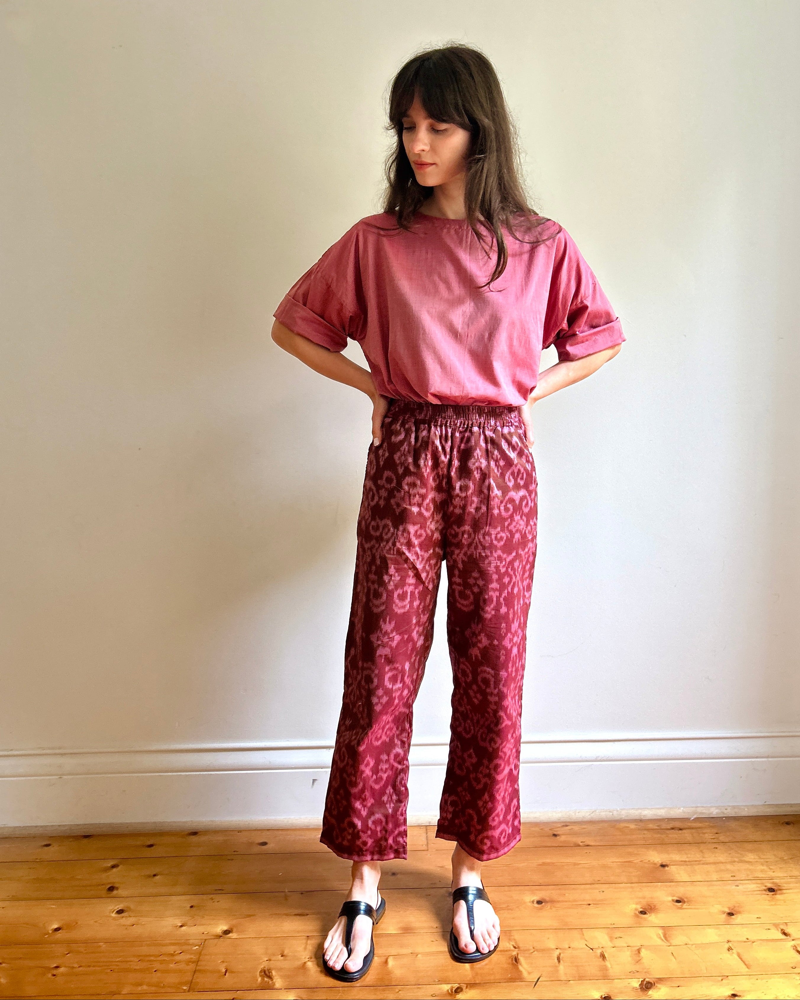 Violet Endek pants Rose