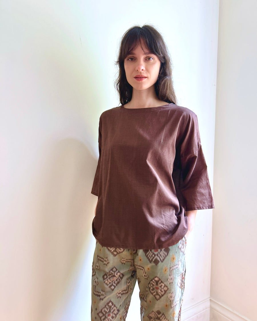Lana Top Brown
