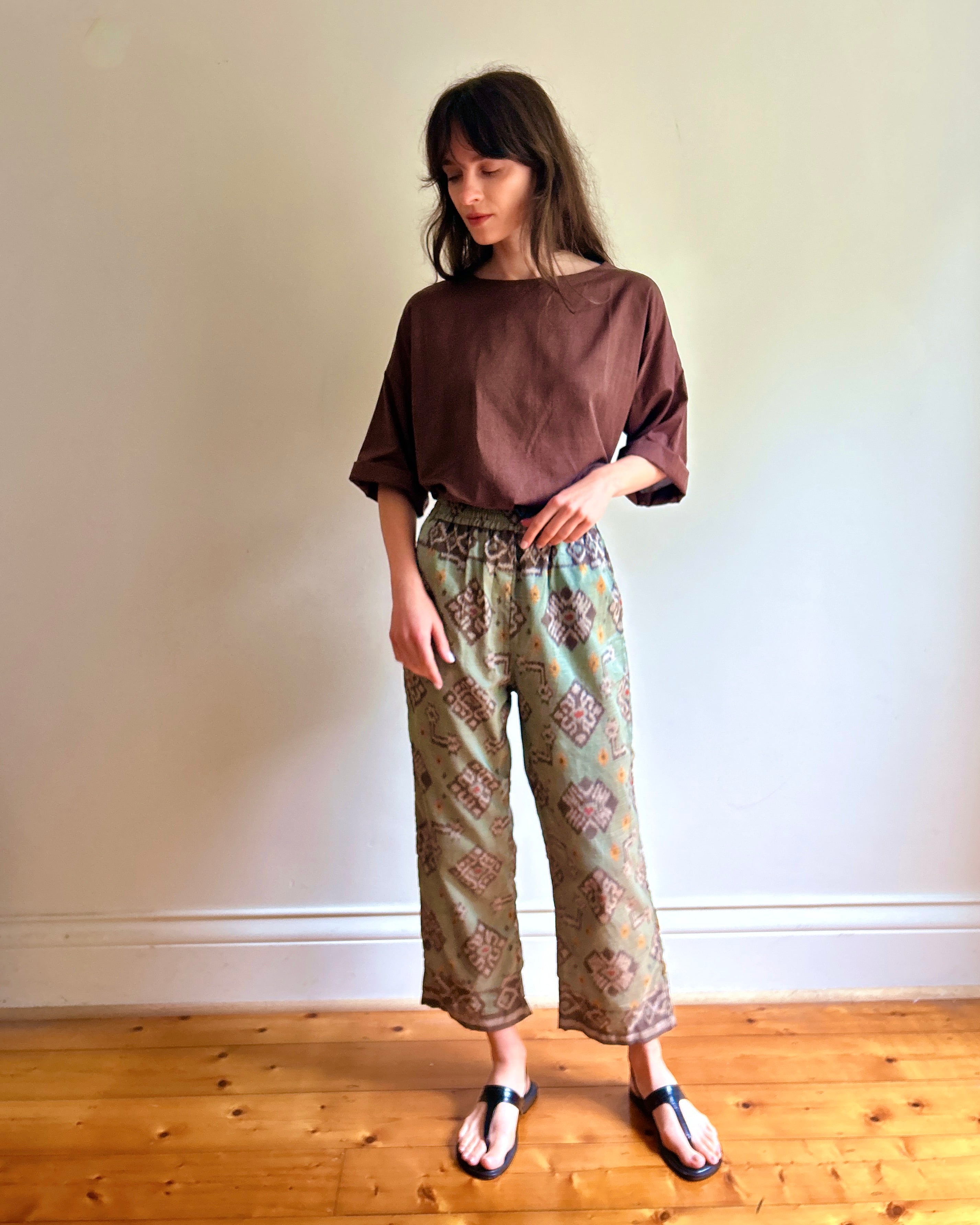 Violet Endek pants Sage