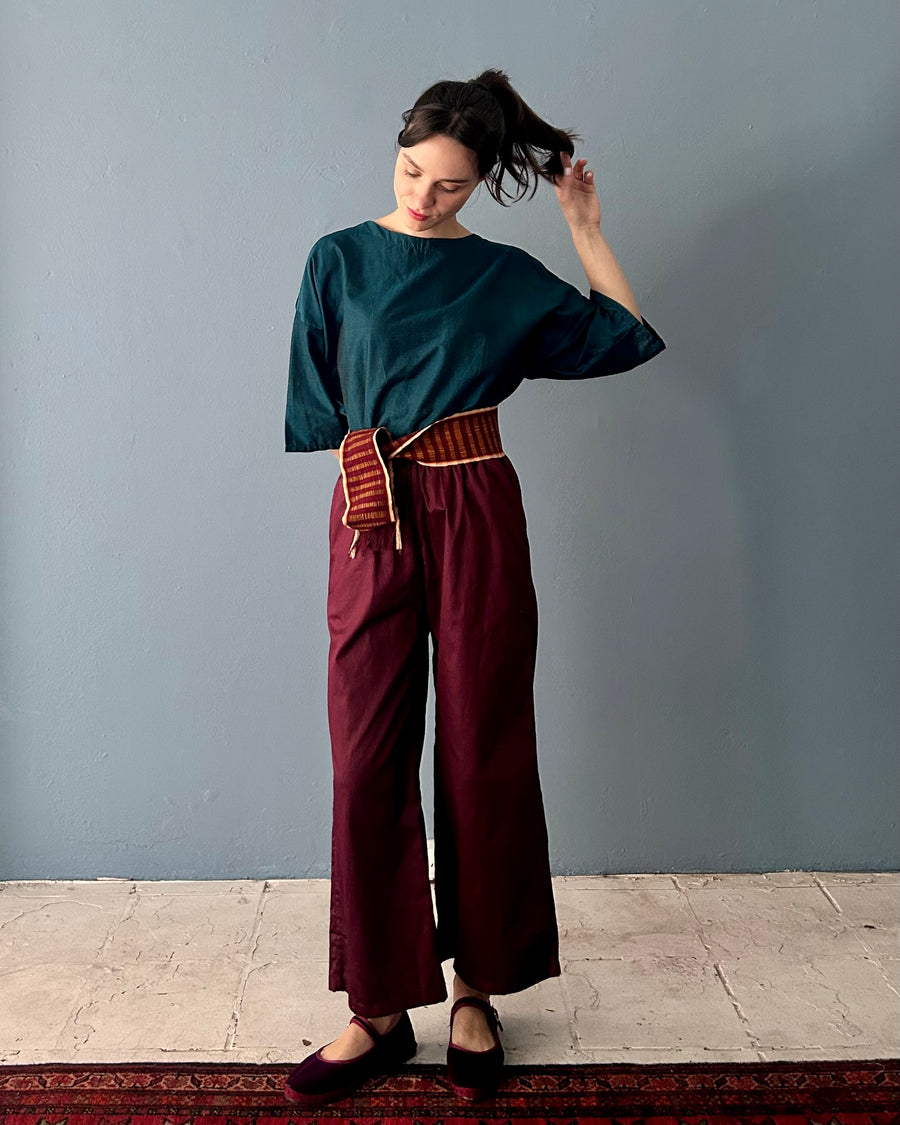 Claudia Pants Burgundy