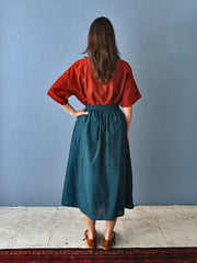Laura Skirt Peacock blue