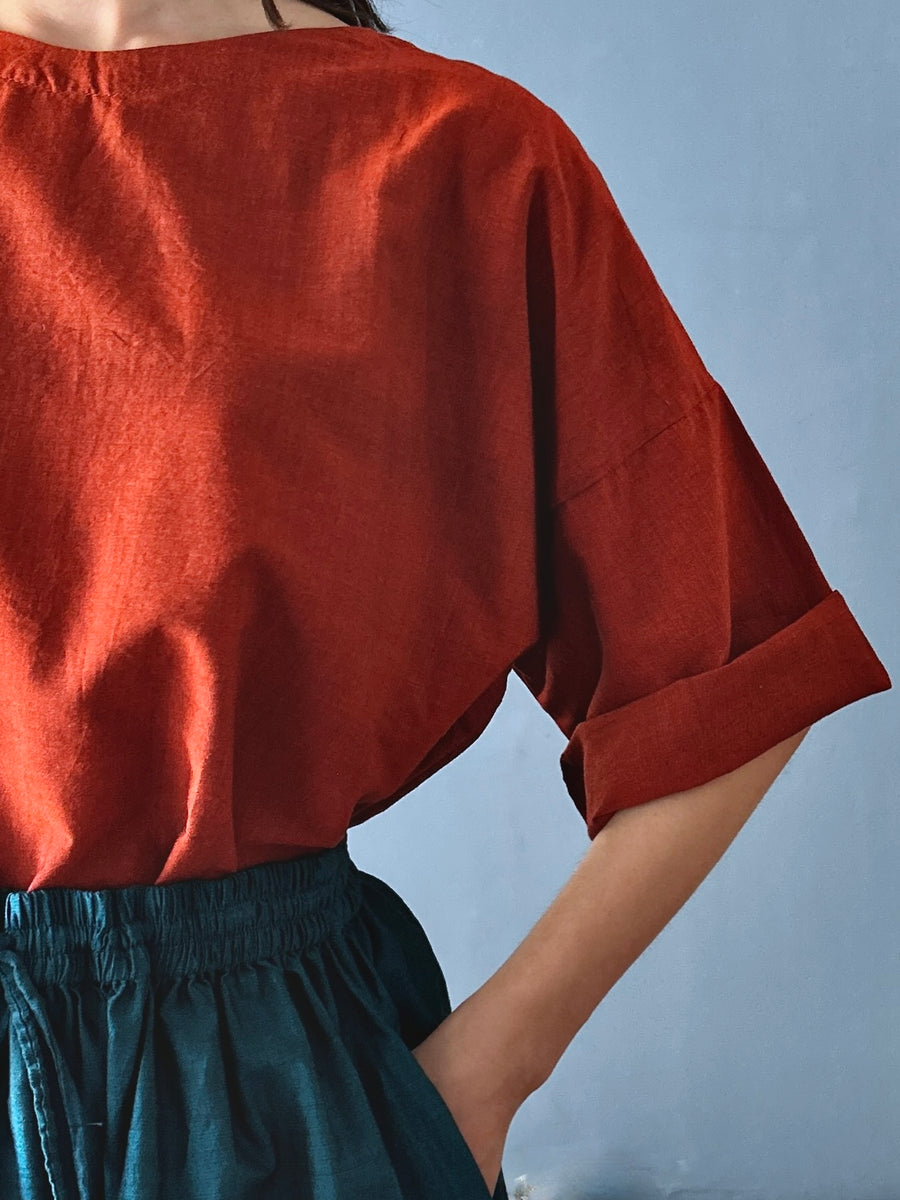 Lana top Terracotta