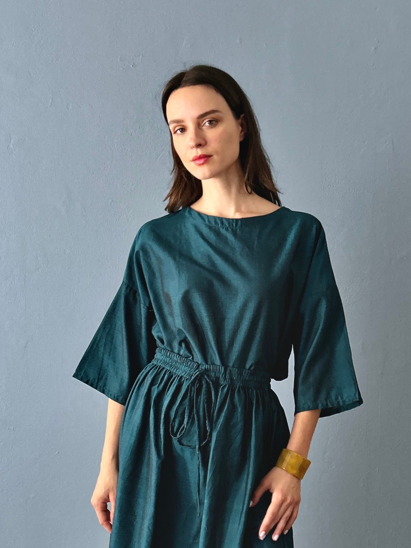 Lana top Peacock blue