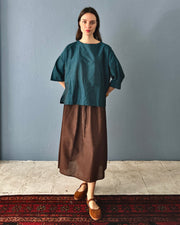 Lana top Peacock blue