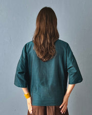 Lana top Peacock blue