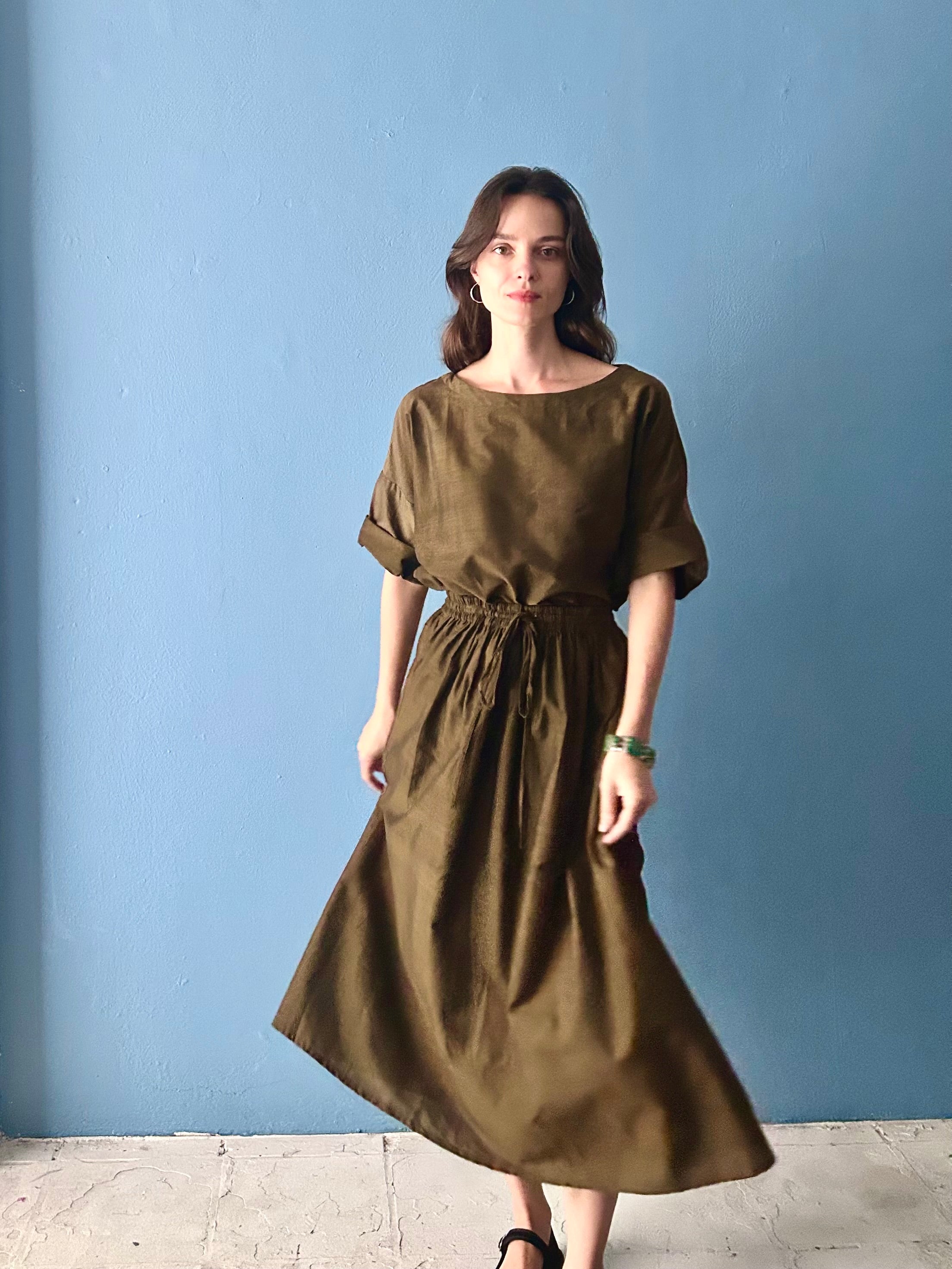 Laura skirt Putty Moss