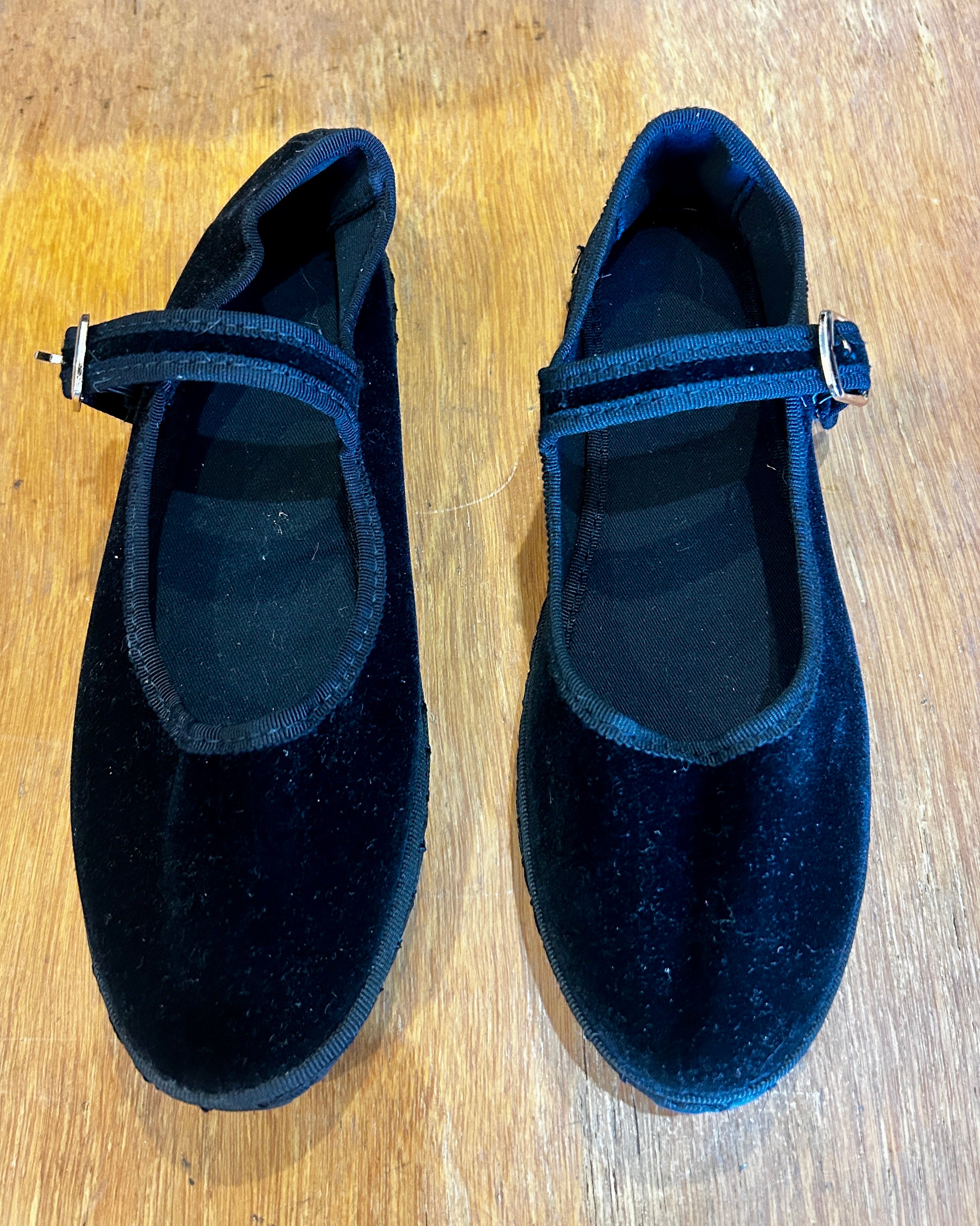 Sanrevelle Velvet Mary Janes