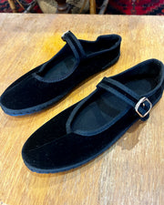 Sanrevelle Velvet Mary Janes
