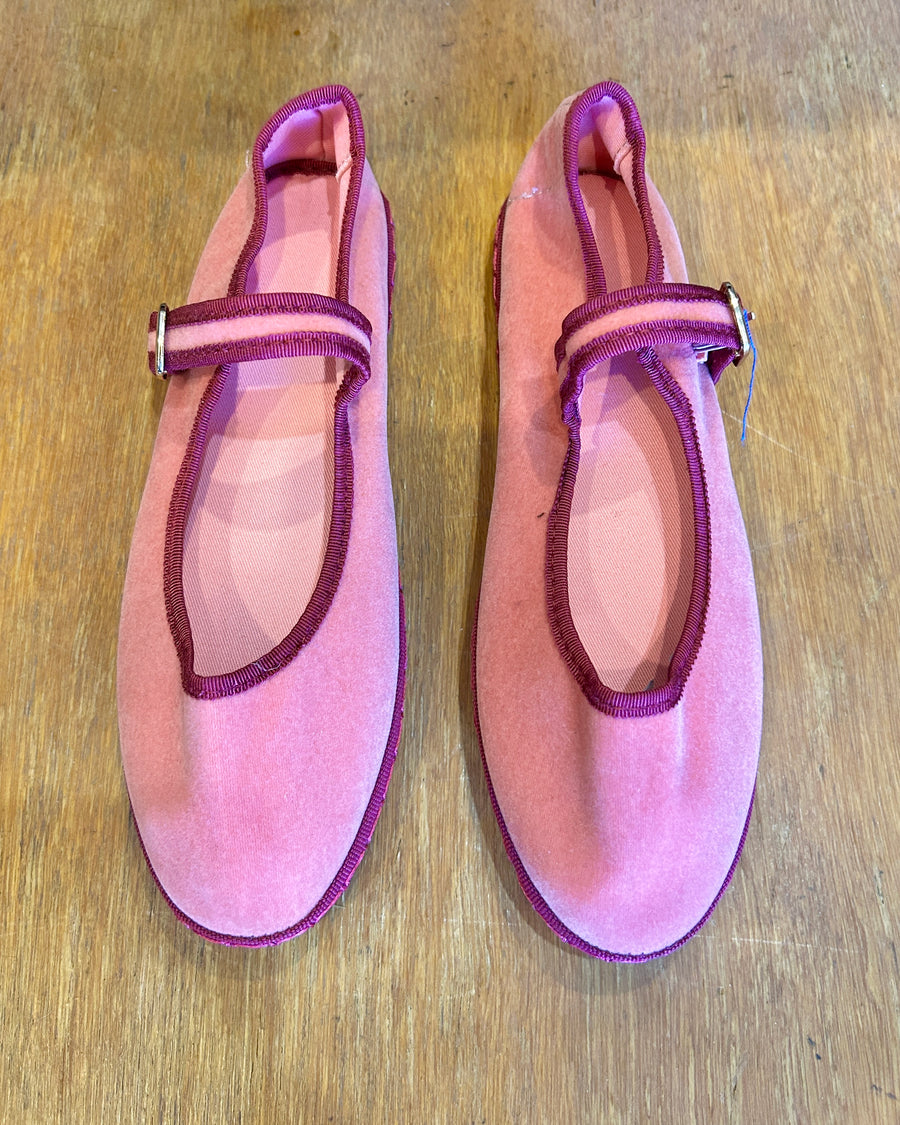 Sanrevelle Velvet Mary Janes