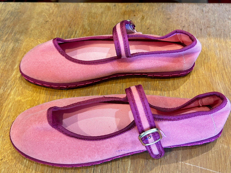 Sanrevelle Velvet Mary Janes