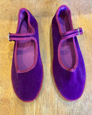 Sanrevelle Velvet Mary Janes