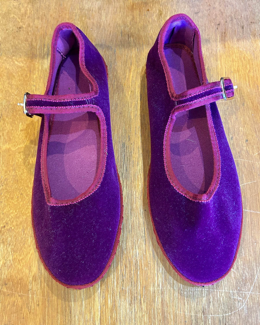 Sanrevelle Velvet Mary Janes