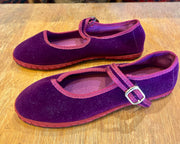 Sanrevelle Velvet Mary Janes