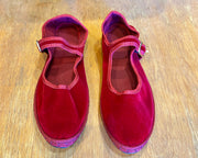 Sanrevelle Velvet Mary Janes