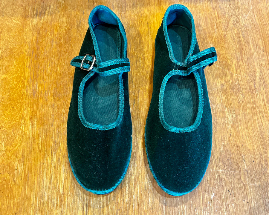 Sanrevelle Velvet Mary Janes