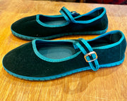 Sanrevelle Velvet Mary Janes