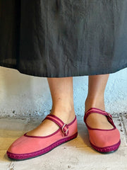Sanrevelle Velvet Mary Janes