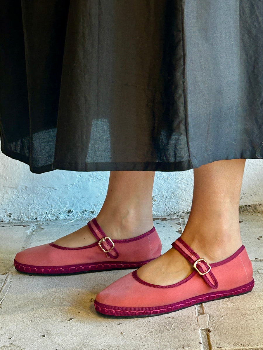 Sanrevelle Velvet Mary Janes