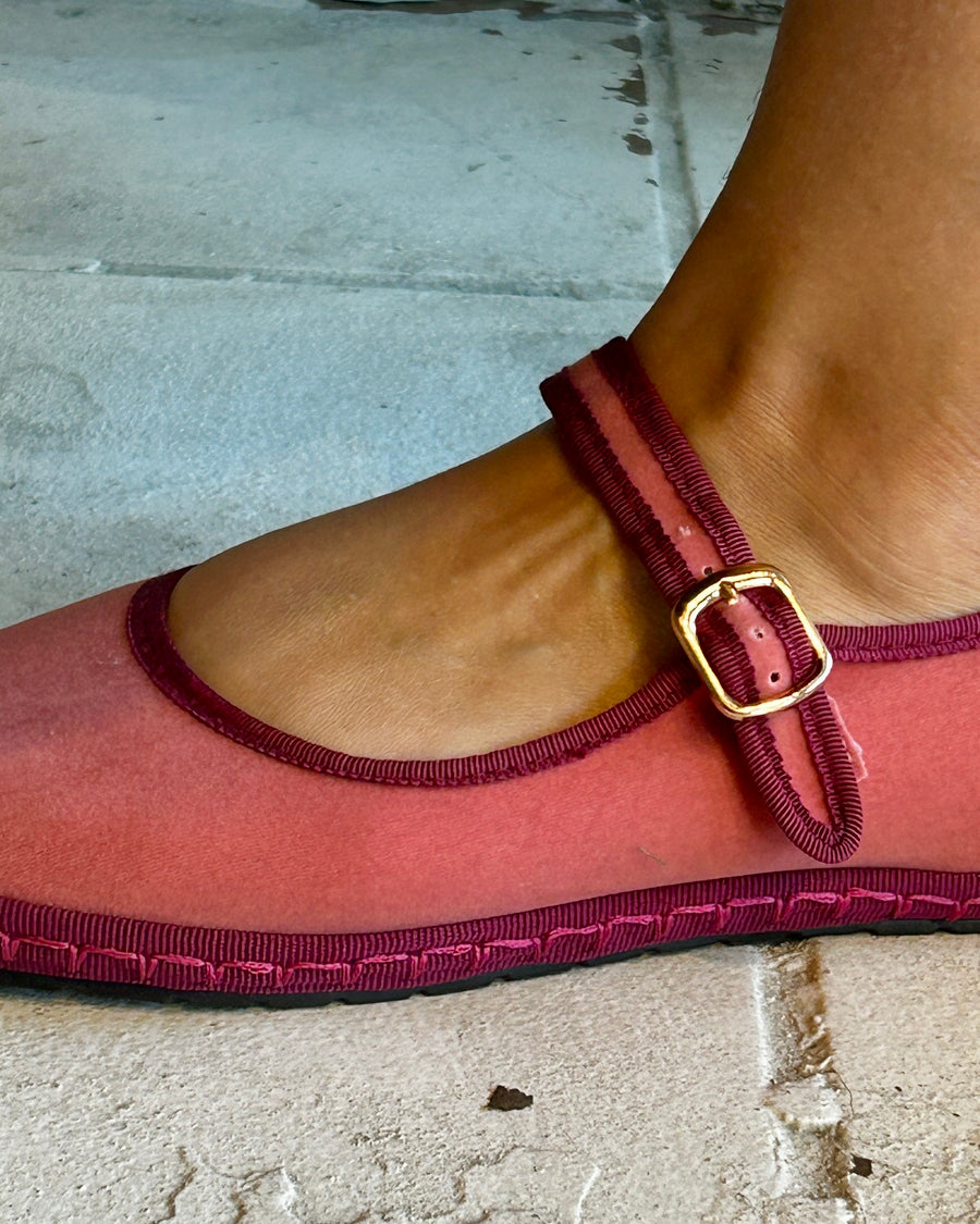 Sanrevelle Velvet Mary Janes