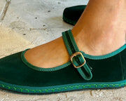 Sanrevelle Velvet Mary Janes