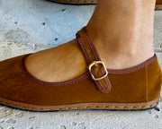 Sanrevelle Velvet Mary Janes