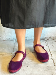 Sanrevelle Velvet Mary Janes