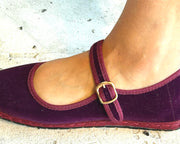 Sanrevelle Velvet Mary Janes